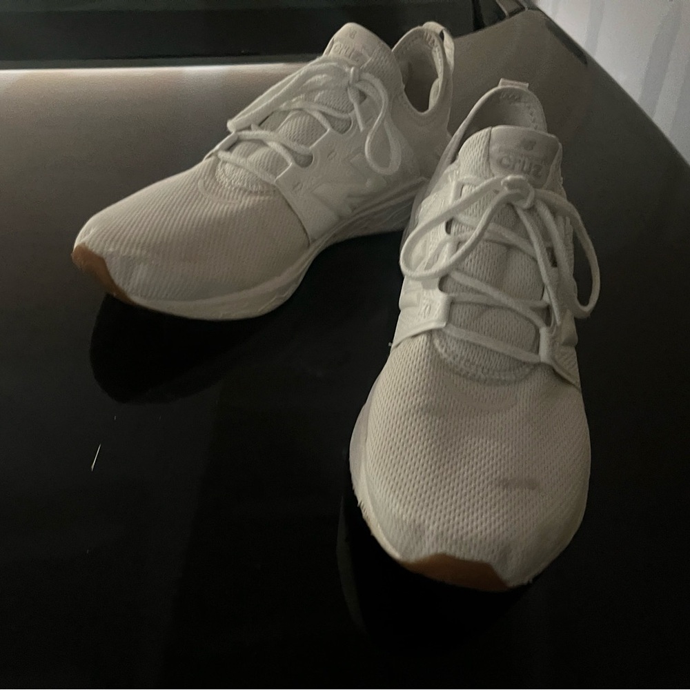 New Balance Cruz White Athletic Sneakers